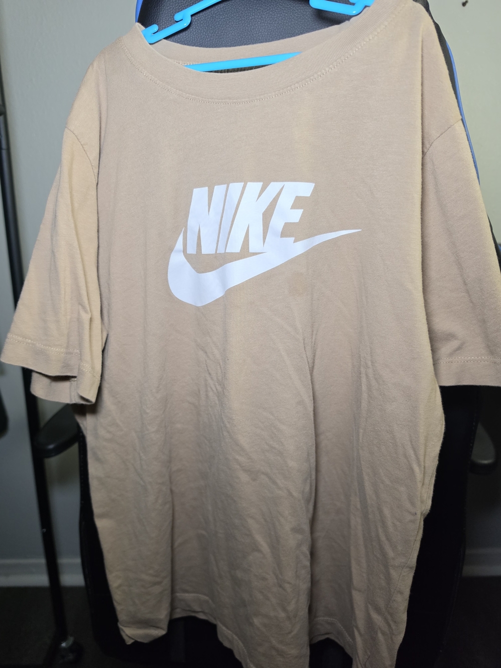 Nike Boys Tan Logo Short Sleeve Tee